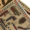 War Area Rug Handmade Beige Helicopter + Weapon + Tank 2x4