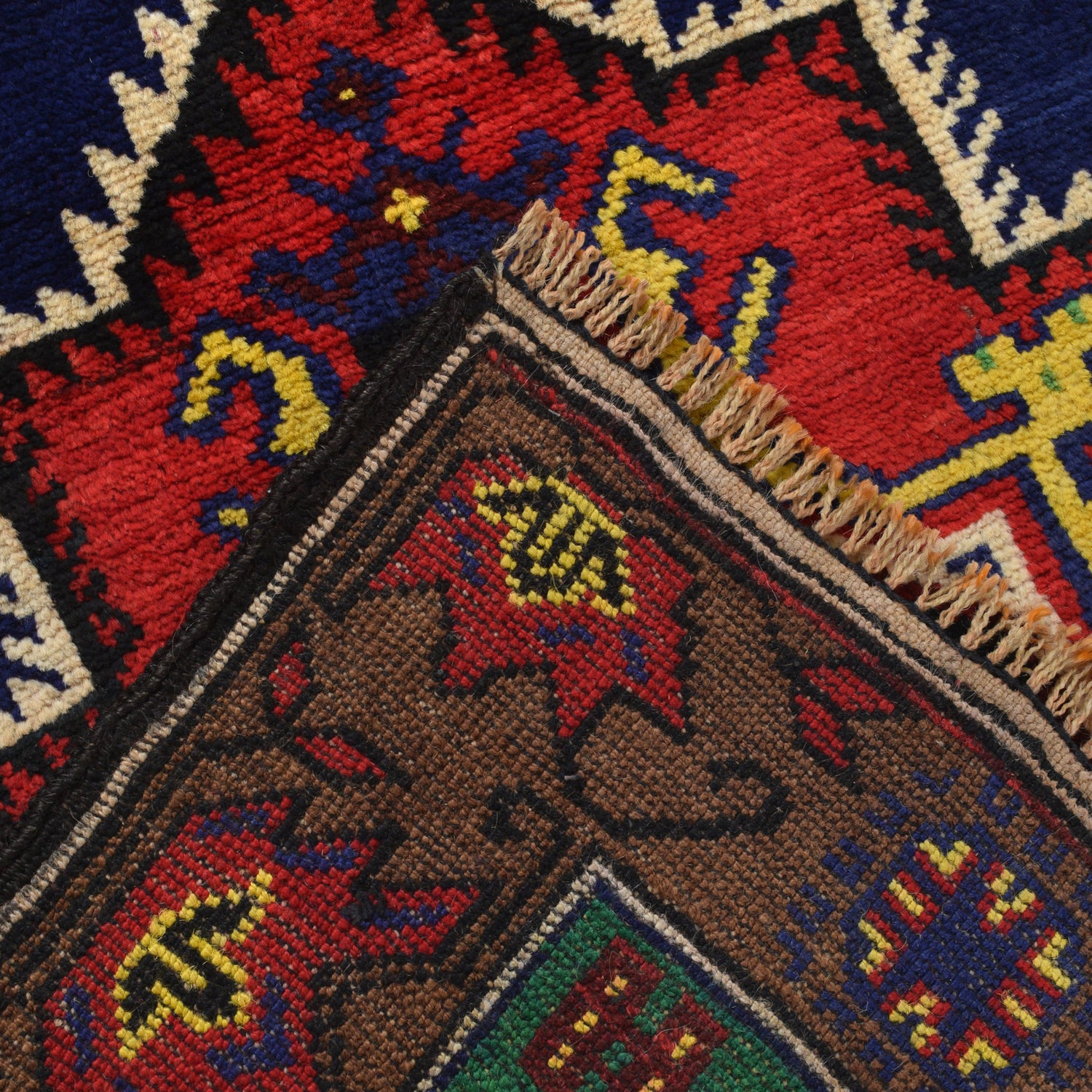 Baluchi Rug Handmade Multi Geometric 3x5 ft