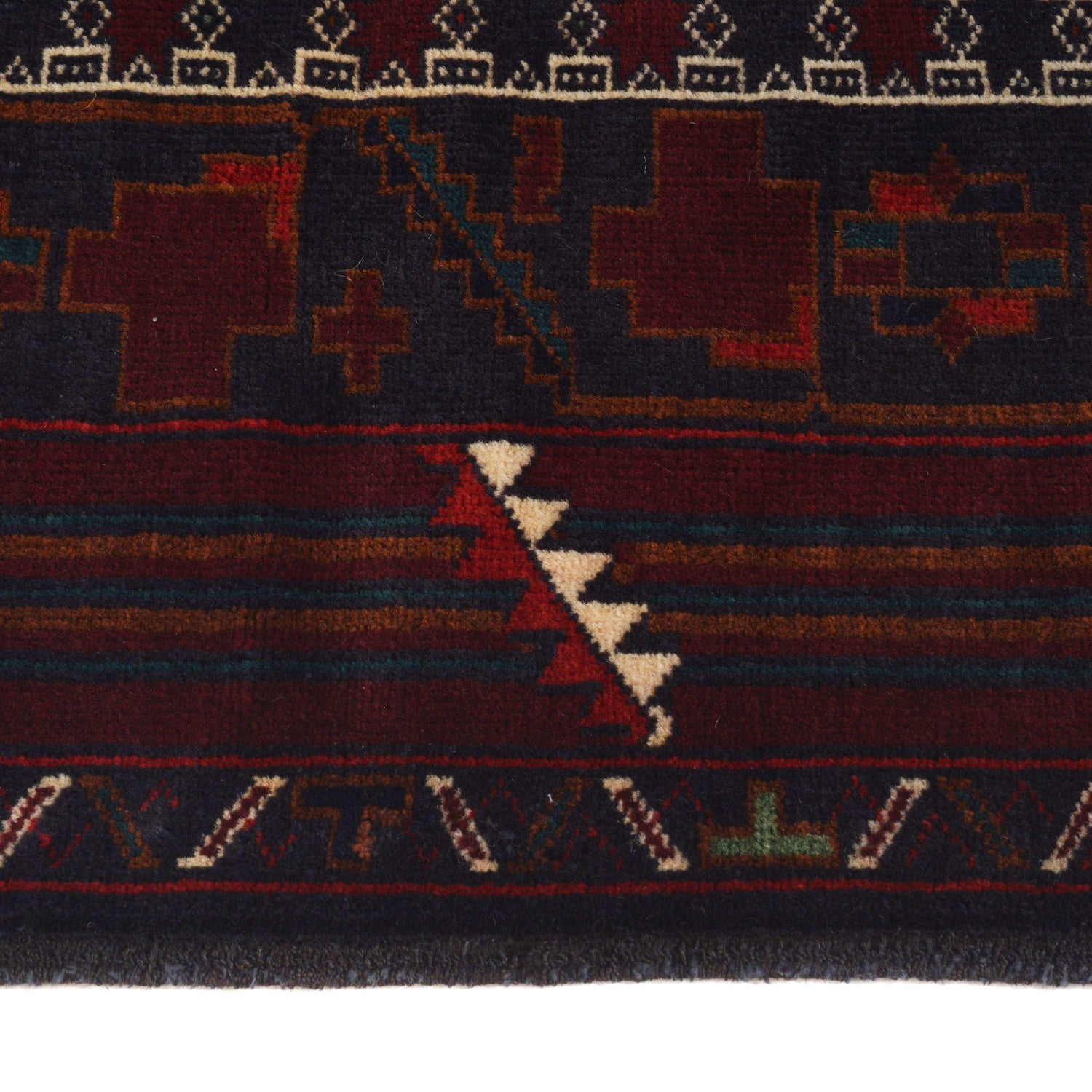Baluchi Rug Handmade Multi Prayer Design 2x4 ft