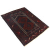 Baluchi Rug Handmade Multi Prayer Design 2x4 ft