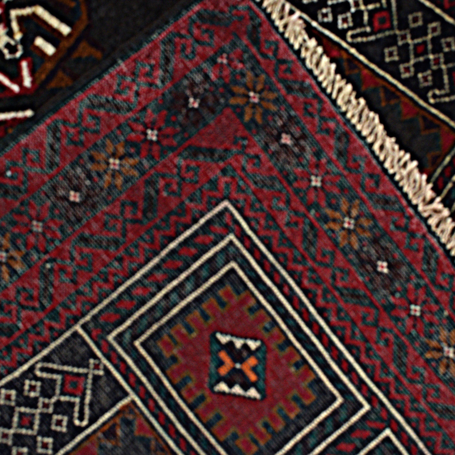 Baluchi Rug Handmade Multi Prayer Design 3x5 ft