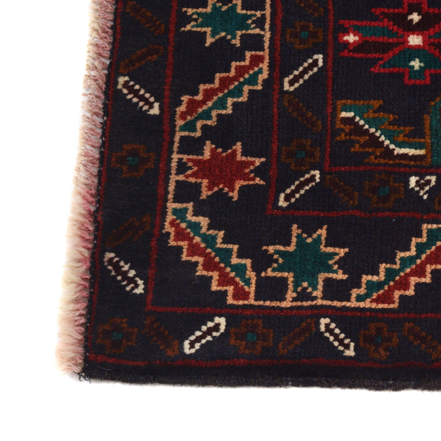 Baluchi Rug Handmade Multi Geometric 3x5 ft
