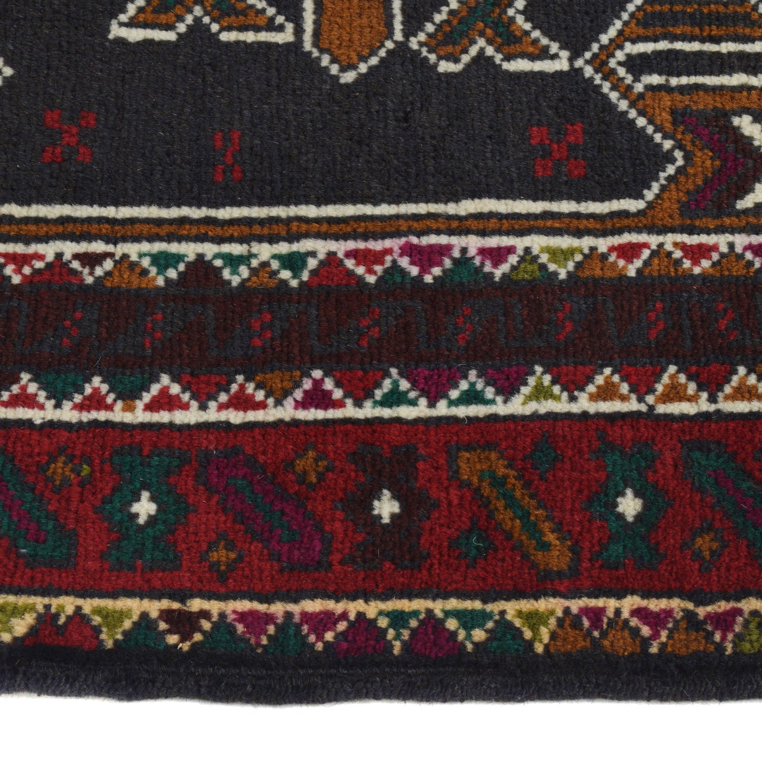 Baluchi Rug Handmade Multi Geometric 3x5 ft