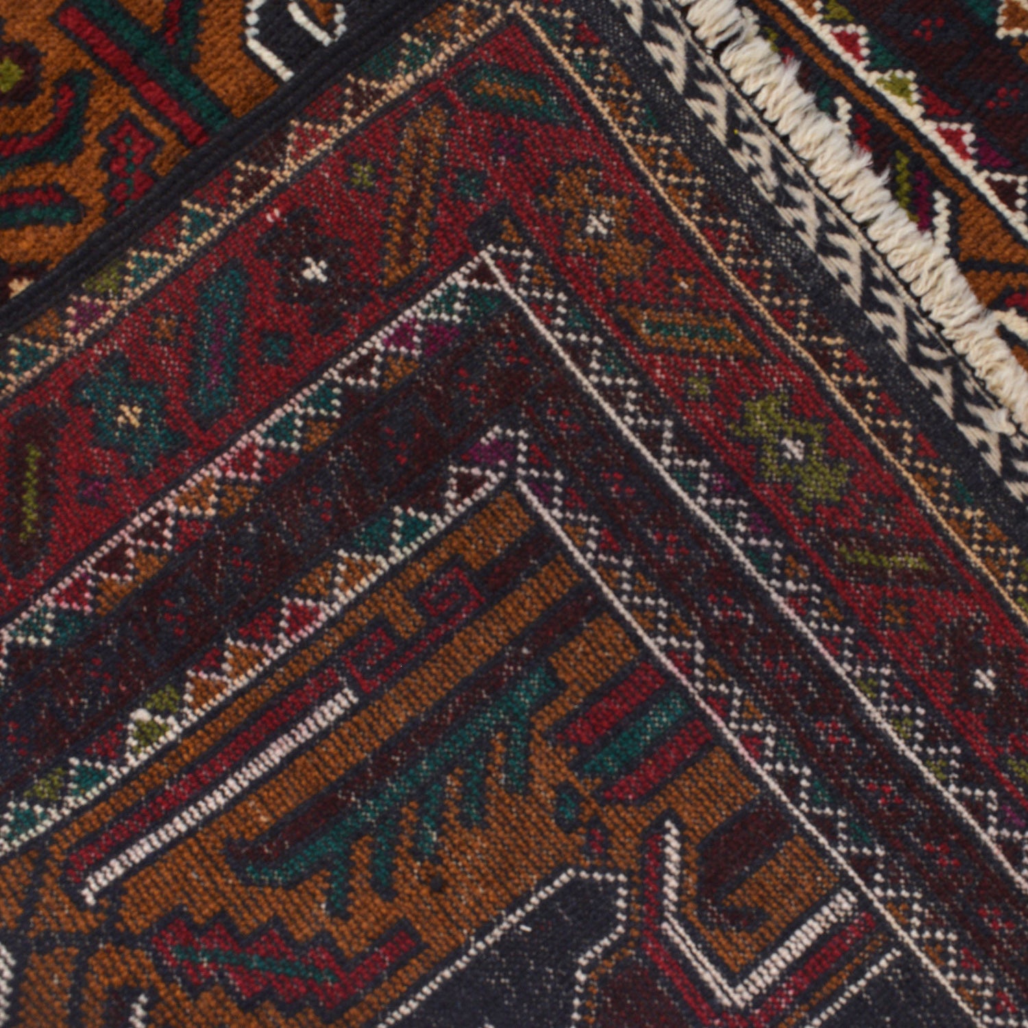 Baluchi Rug Handmade Multi Geometric 3x5 ft