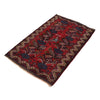 Baluchi Rug Handmade Multi Geometric 2x4 ft