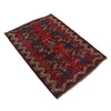 Baluchi Rug Handmade Multi Geometric 2x4 ft