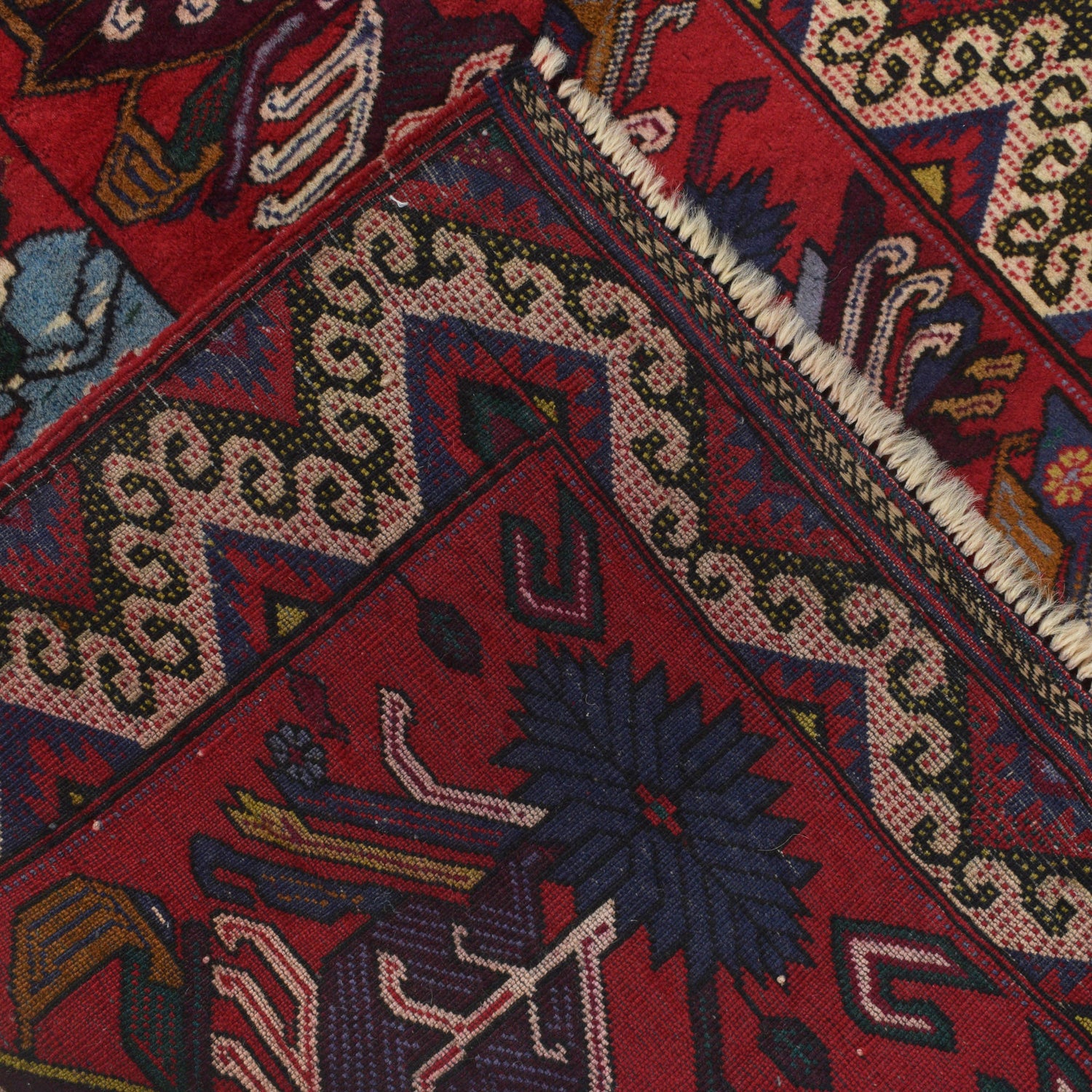 Baluchi Rug Handmade Multi Geometric 2x4 ft