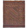 Laghari Kilim Area Rug Handmade Multi Geometric 4x7 ft