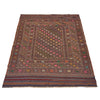 Laghari Kilim Area Rug Handmade Multi Geometric 4x7 ft