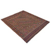 Laghari Kilim Area Rug Handmade Multi Geometric 4x7 ft