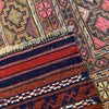 Laghari Kilim Area Rug Handmade Multi Geometric 4x7 ft