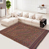 Laghari Kilim Area Rug Handmade Multi Geometric 4x7 ft