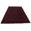 Khoja Roshnai Area Rug Handmade Red Floral 7x10 ft