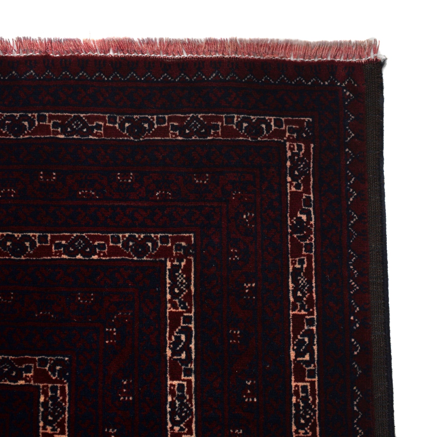 Khoja Roshnai Area Rug Handmade Red Floral 7x10 ft