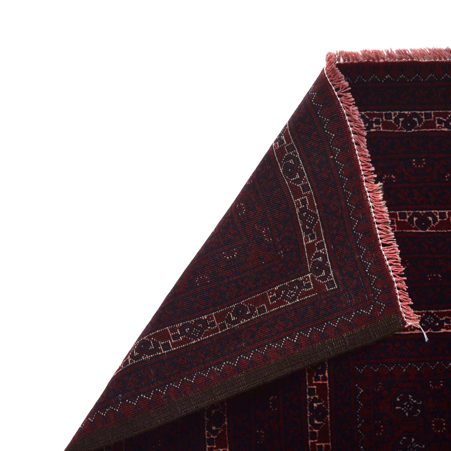 Khoja Roshnai Area Rug Handmade Red Floral 7x10 ft
