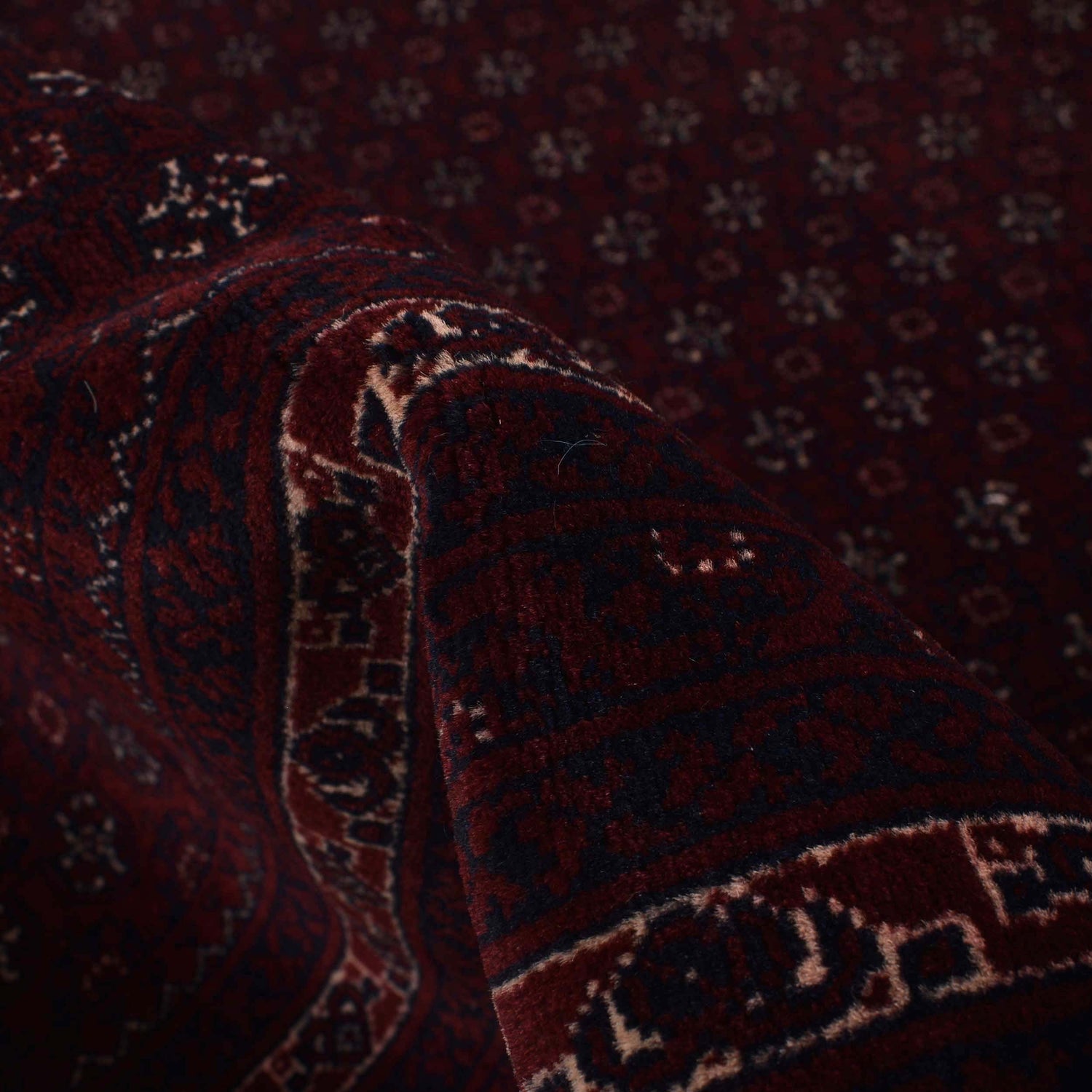 Khoja Roshnai Area Rug Handmade Red Floral 7x10 ft