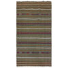 Laghari Kilim Area Rug Handmade Multi Geometric 3x5 ft