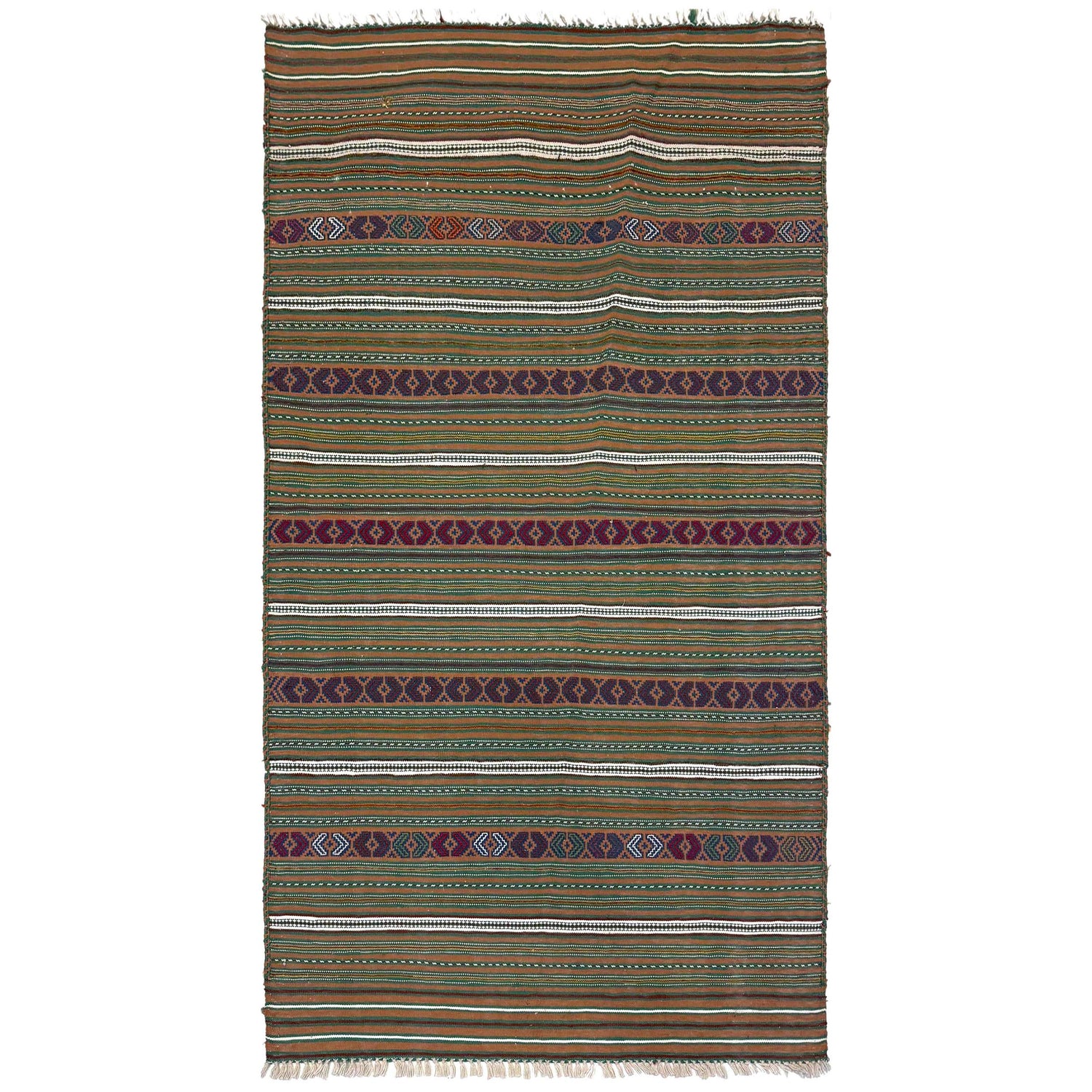 Laghari Kilim Area Rug Handmade Multi Geometric 3x5 ft