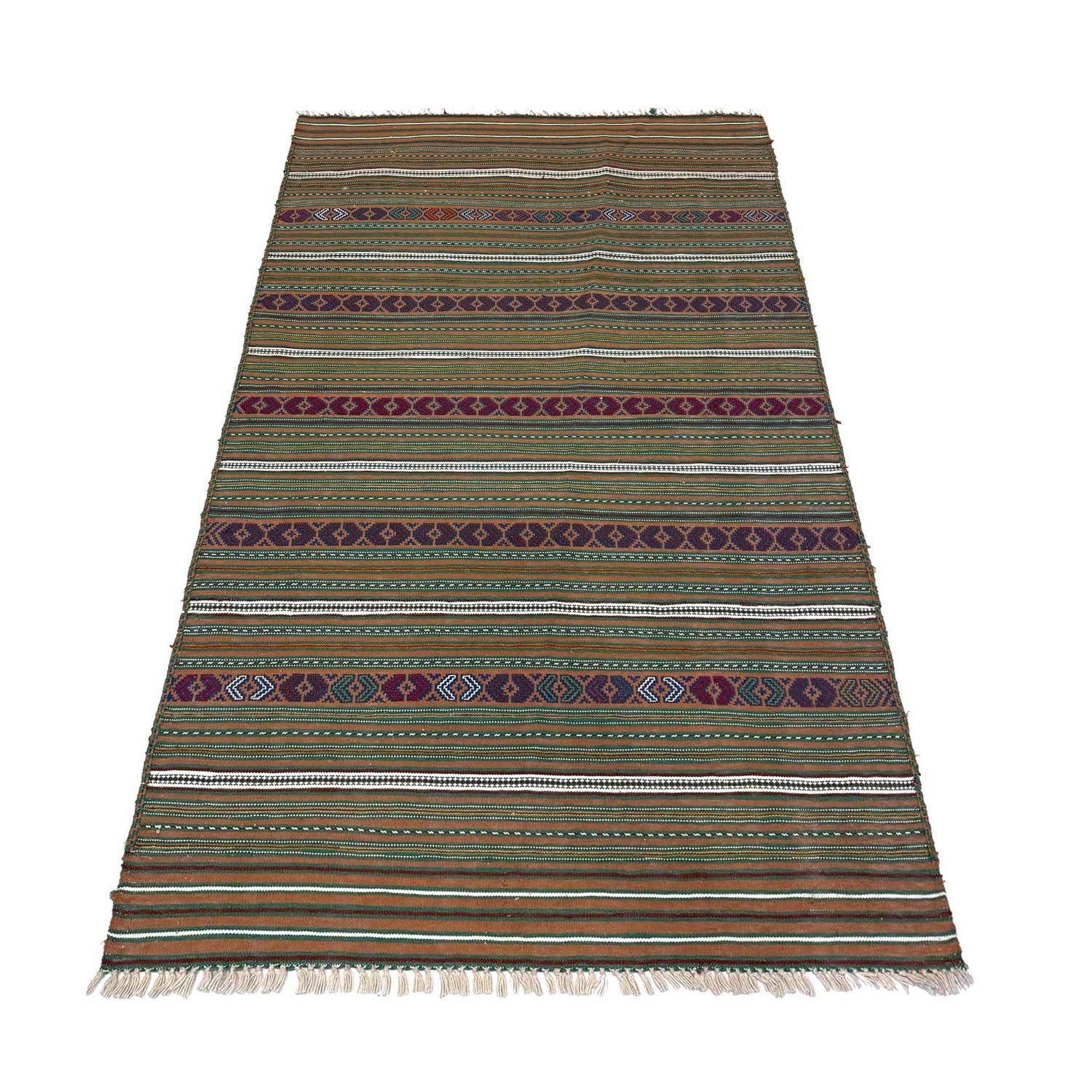 Laghari Kilim Area Rug Handmade Multi Geometric 3x5 ft