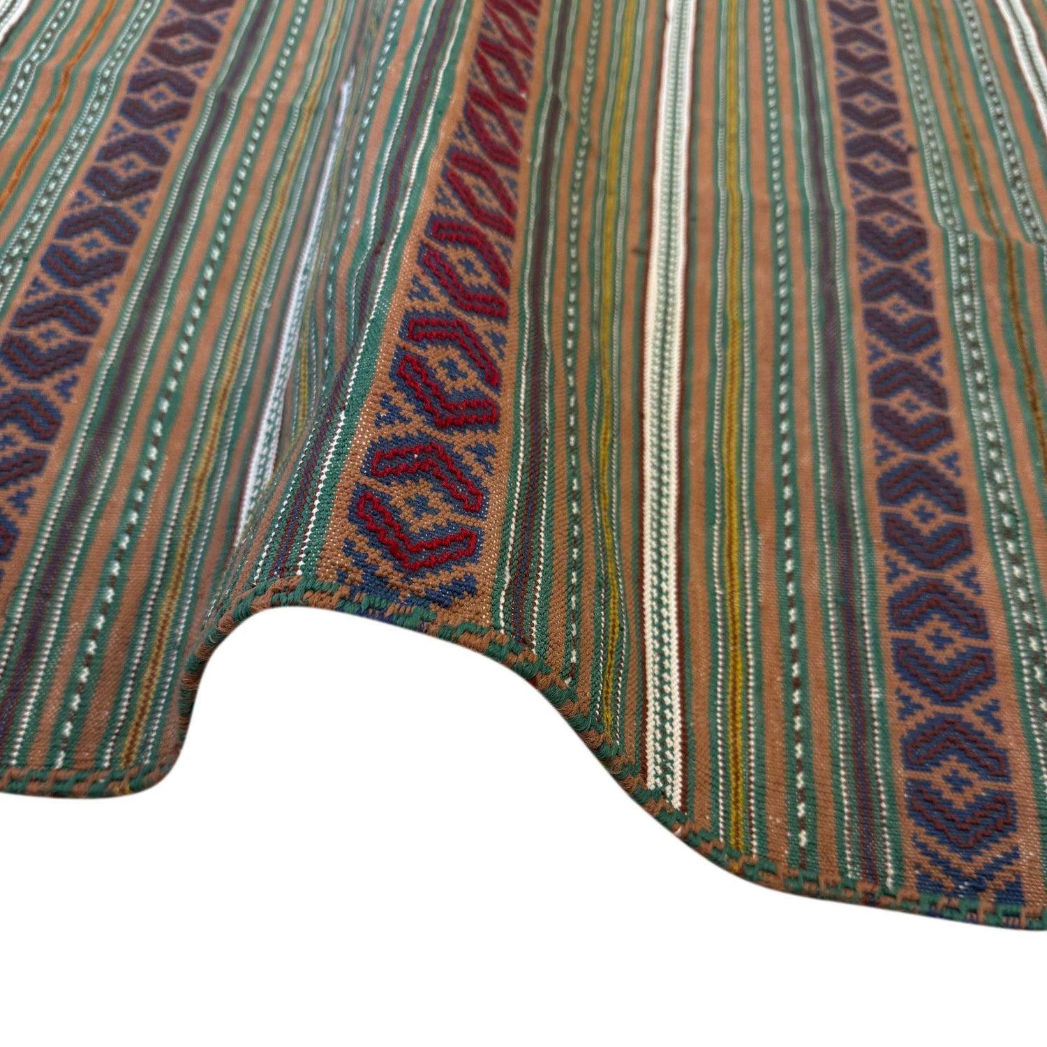 Laghari Kilim Area Rug Handmade Multi Geometric 3x5 ft