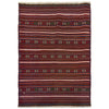 Laghari Kilim Area Rug Handmade Multi Geometric 3x5 ft