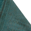 Overdyed Area Rug Handmade Blue Geometric 2x4 ft