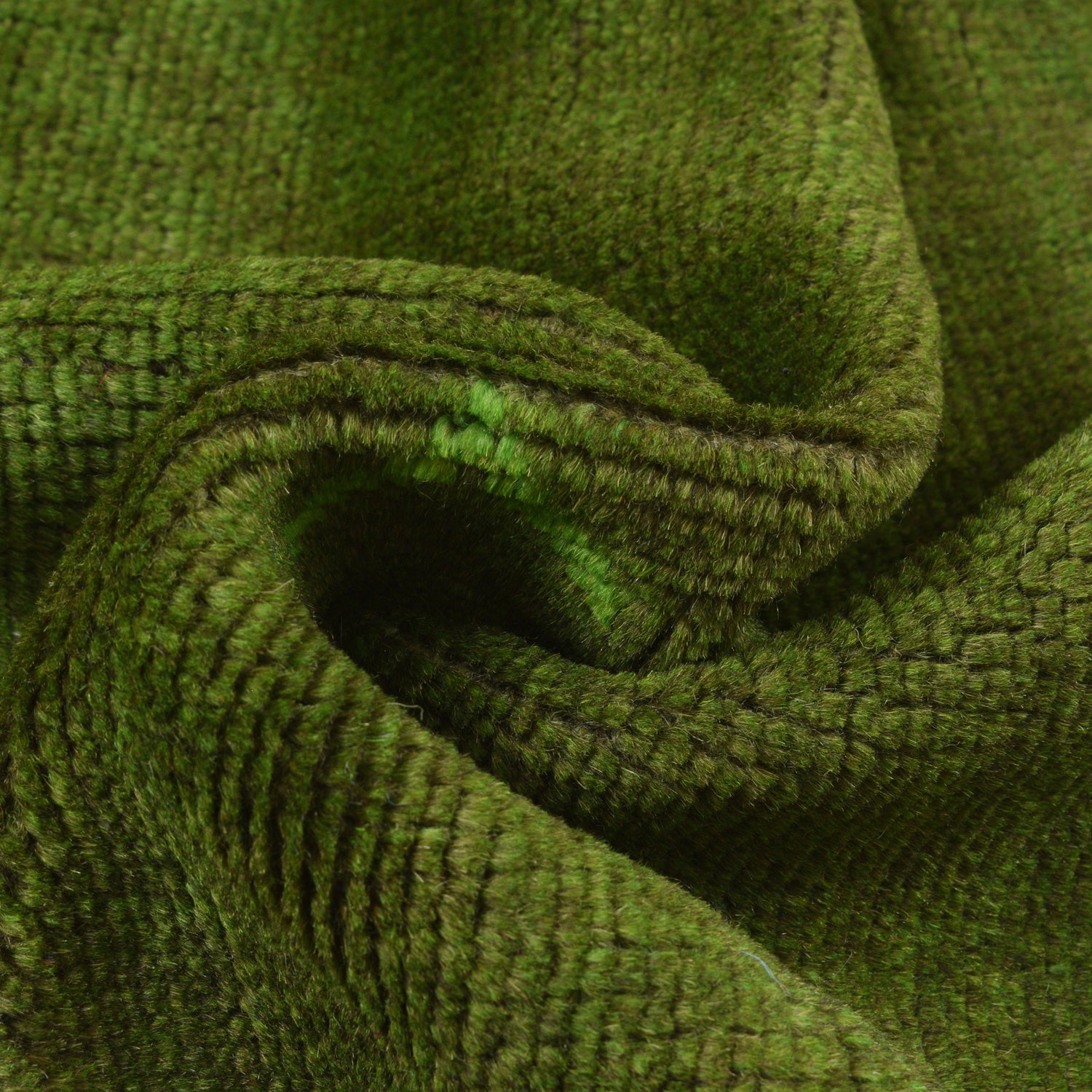 Overdyed Area Rug Handmade Green Geometric 3x5 ft
