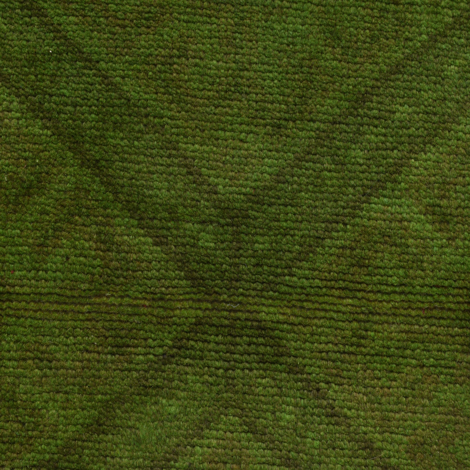 Overdyed Area Rug Handmade Green Geometric 3x5 ft