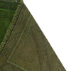 Overdyed Area Rug Handmade Green Geometric 3x5 ft