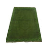 Overdyed Area Rug Handmade Green Geometric 3x5 ft