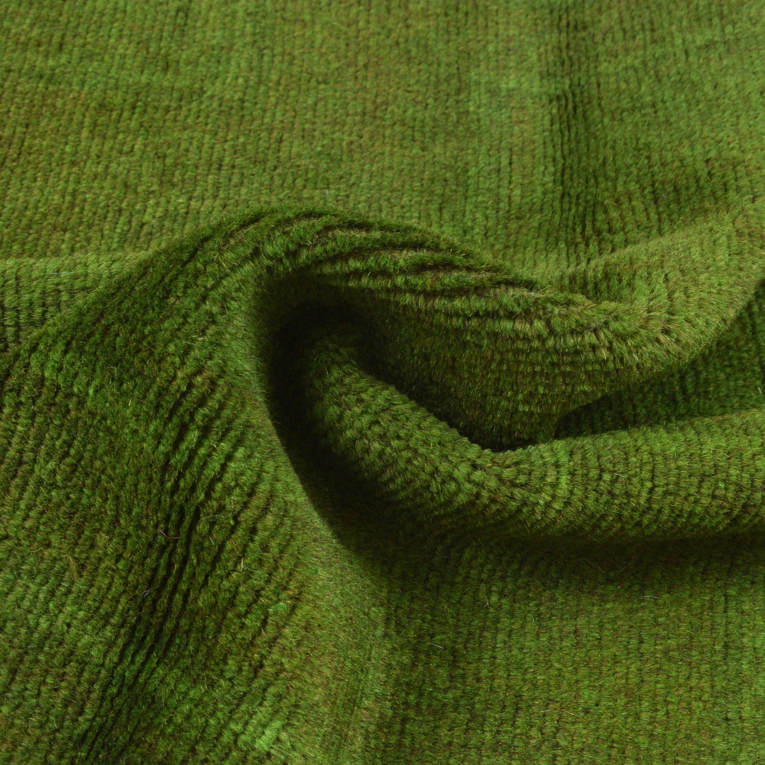 Overdyed Area Rug Handmade Green Geometric 3x5 ft