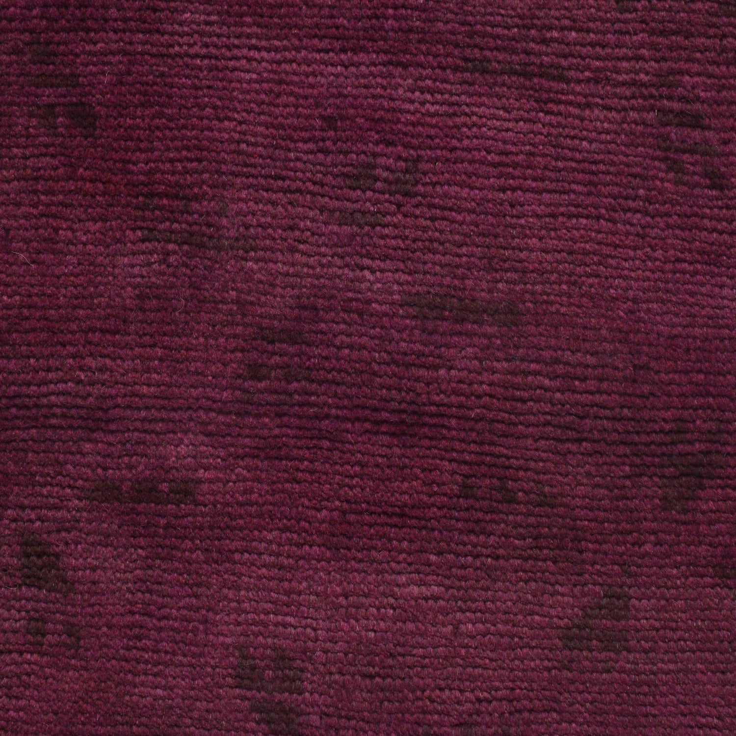 Overdyed Area Rug Handmade Purple Geometric 3x5 ft