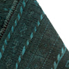 Overdyed Area Rug Handmade Green Geometric 3x5 ft