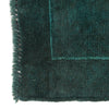 Overdyed Area Rug Handmade Blue Geometric 2x4 ft