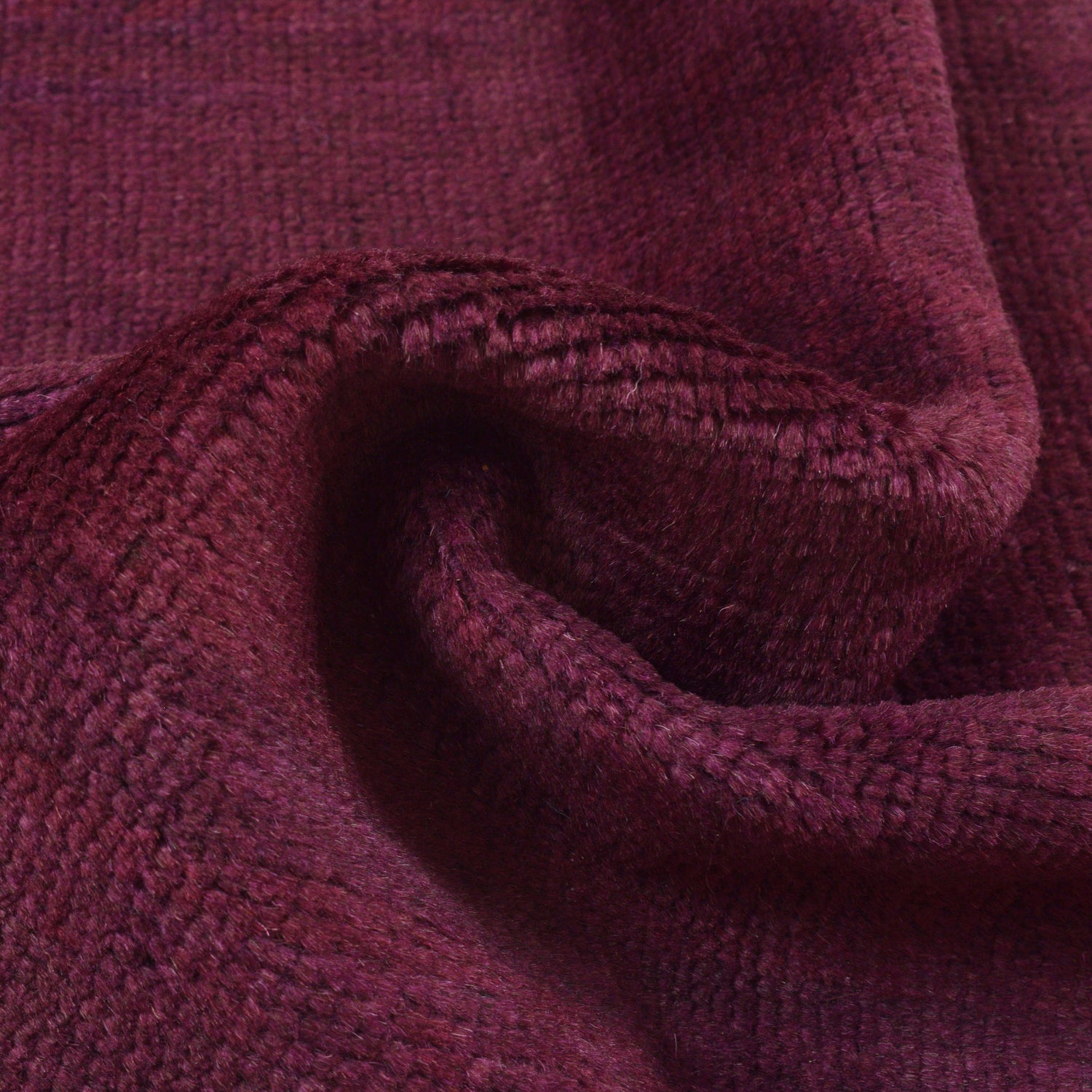 Overdyed Area Rug Handmade Purple Geometric 3x5 ft