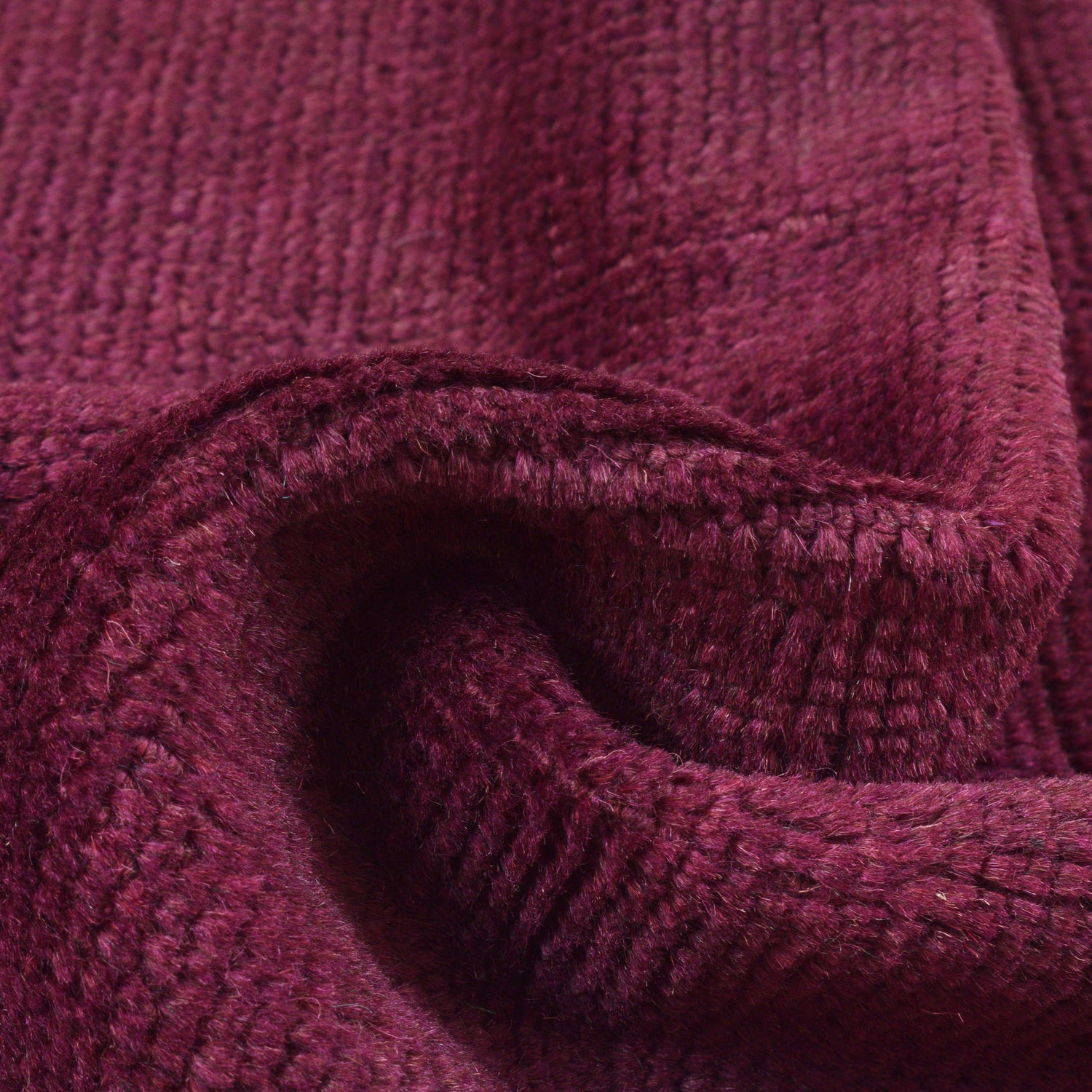 Overdyed Area Rug Handmade Purple Geometric 3x5 ft