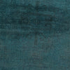Overdyed Area Rug Handmade Blue Geometric 2x4 ft
