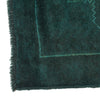 Overdyed Area Rug Handmade Blue Geometric 2x4 ft