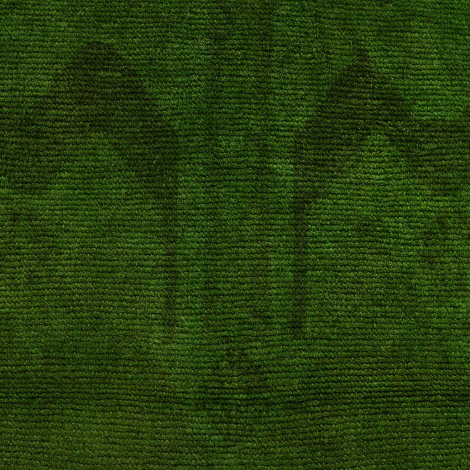 Overdyed Area Rug Handmade Green Geometric 2x4 ft