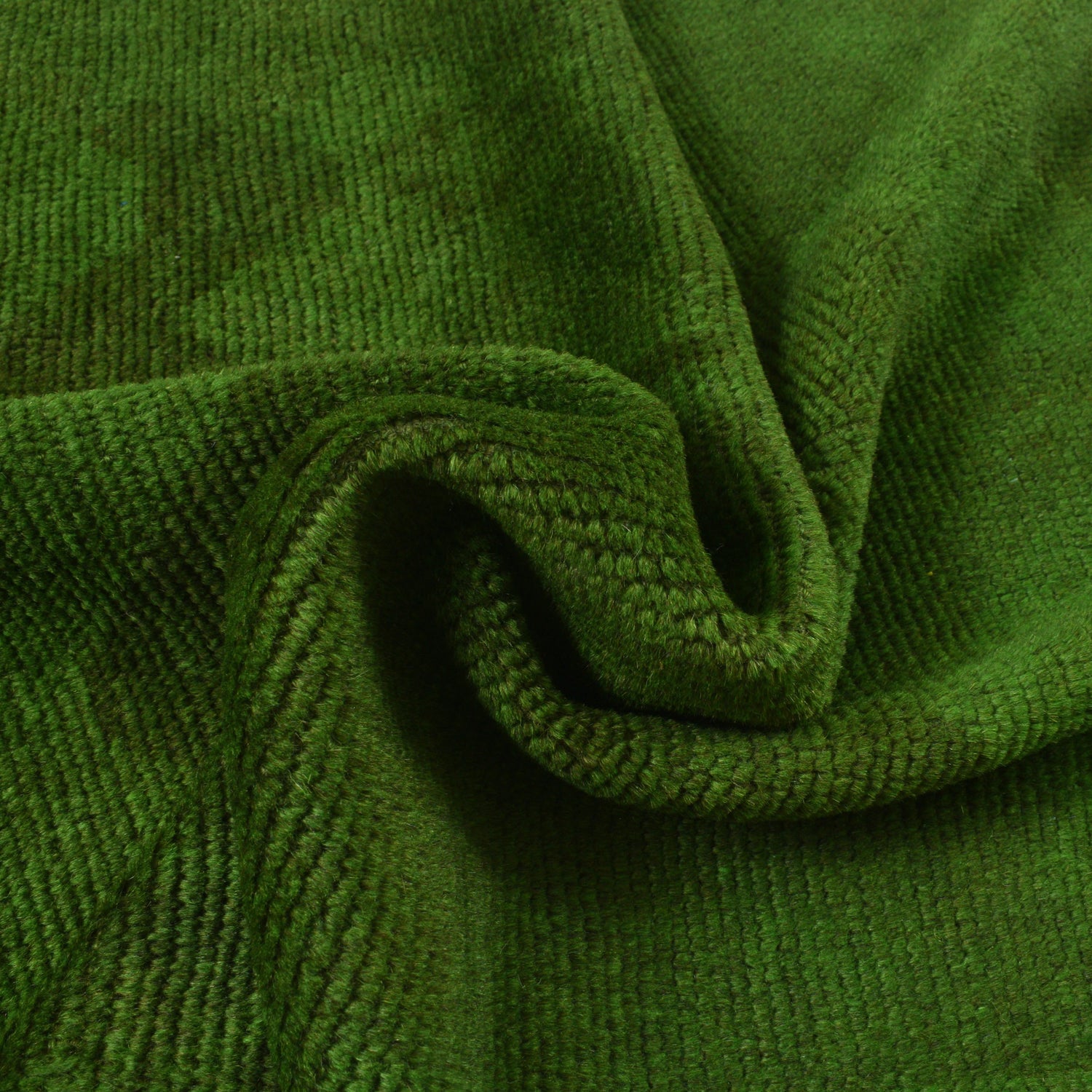 Overdyed Area Rug Handmade Green Geometric 2x4 ft