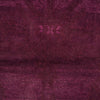 Overdyed Area Rug Handmade Purple Geometric 2x4 ft