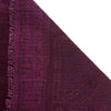 Overdyed Area Rug Handmade Purple Geometric 2x4 ft