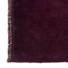 Overdyed Area Rug Handmade Purple Geometric 2x4 ft