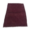 Overdyed Area Rug Handmade Purple Geometric 3x5 ft