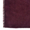 Overdyed Area Rug Handmade Purple Geometric 3x5 ft