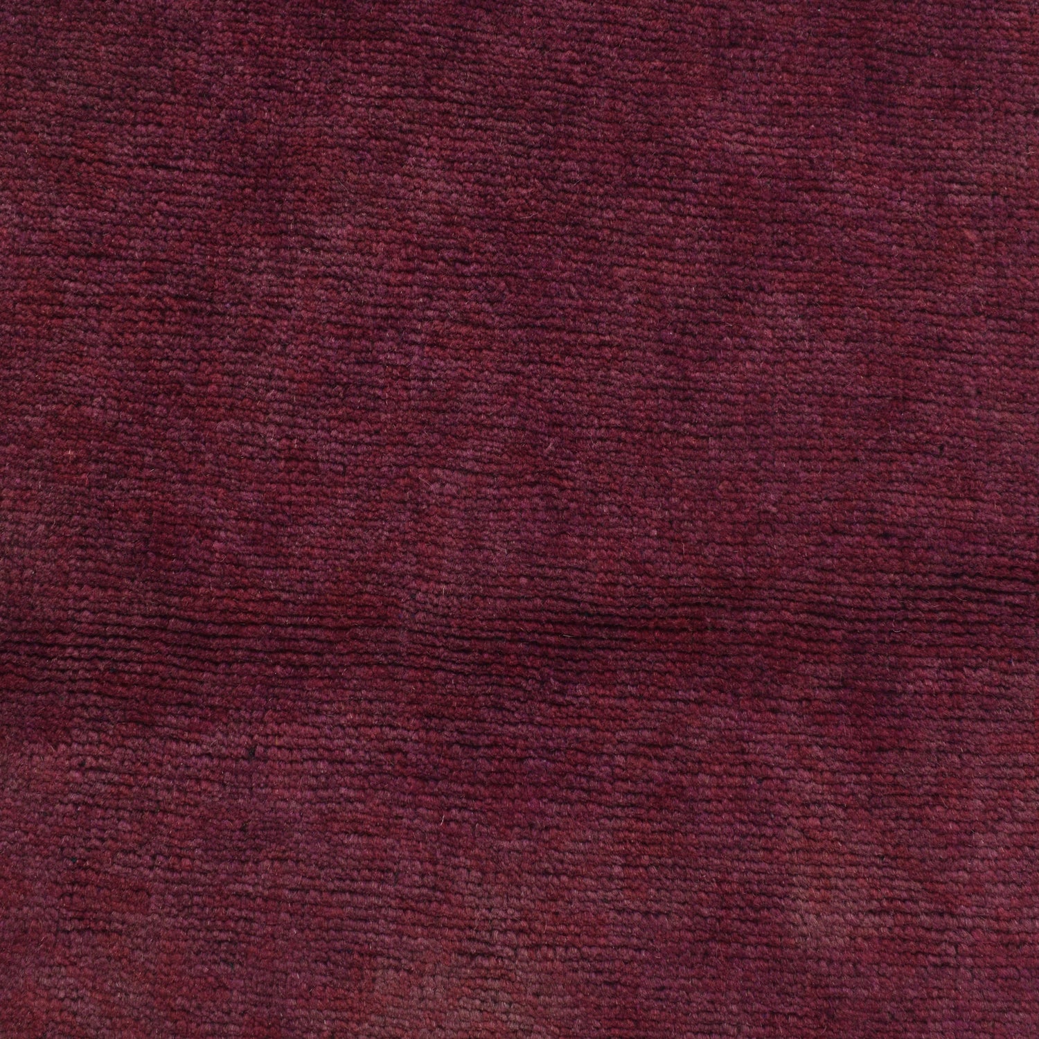 Overdyed Area Rug Handmade Purple Geometric 3x5 ft