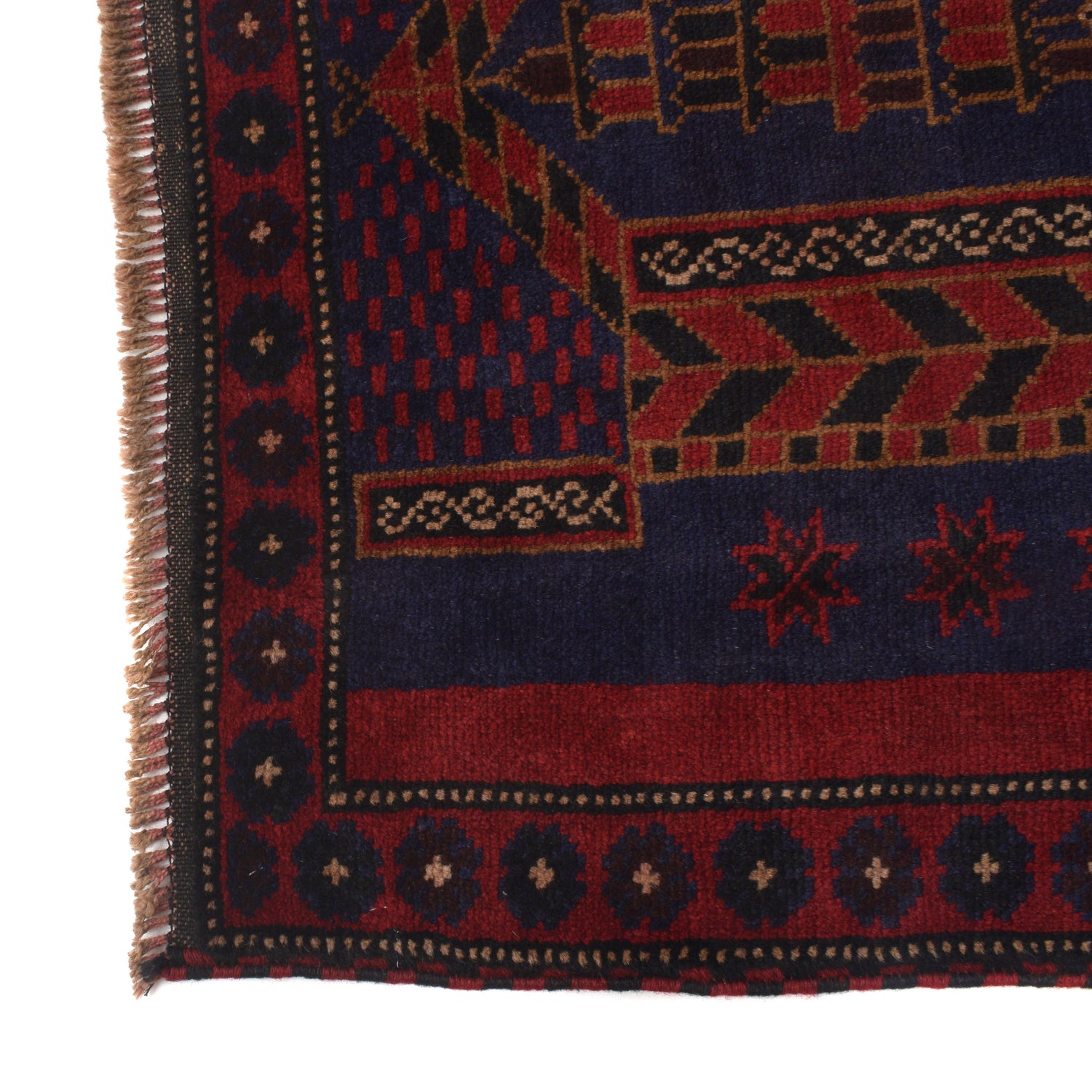 Baluchi Rug Handmade Multi Prayer Design 3x5 ft