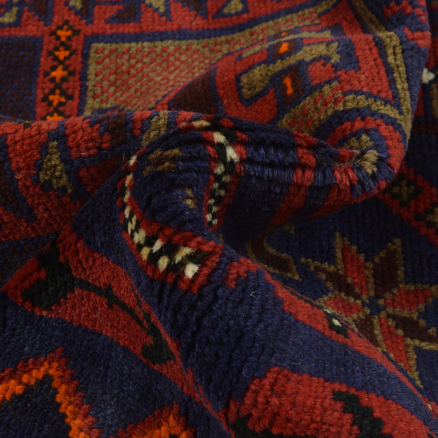 Baluchi Rug Handmade Red Prayer Design 3x5 ft