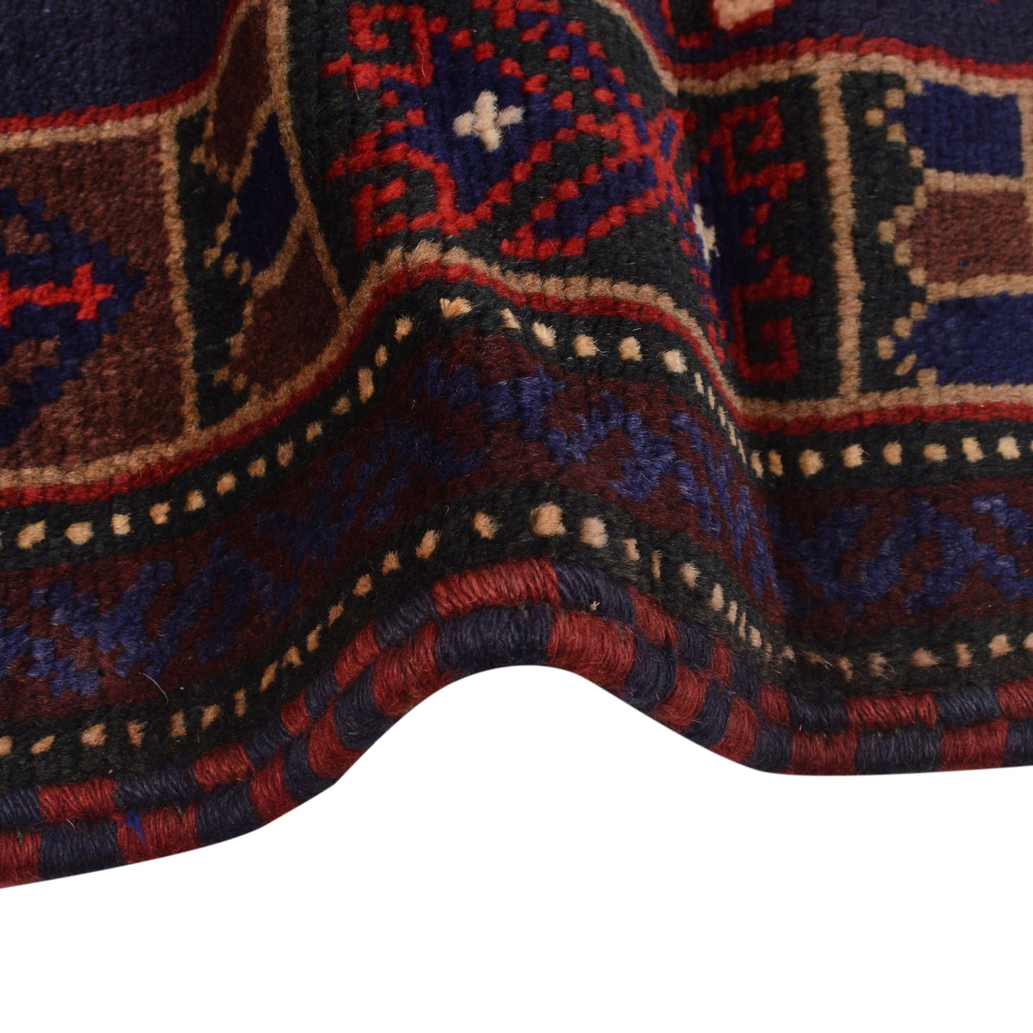 Baluchi Rug Handmade Multi Prayer Design 3x5 ft