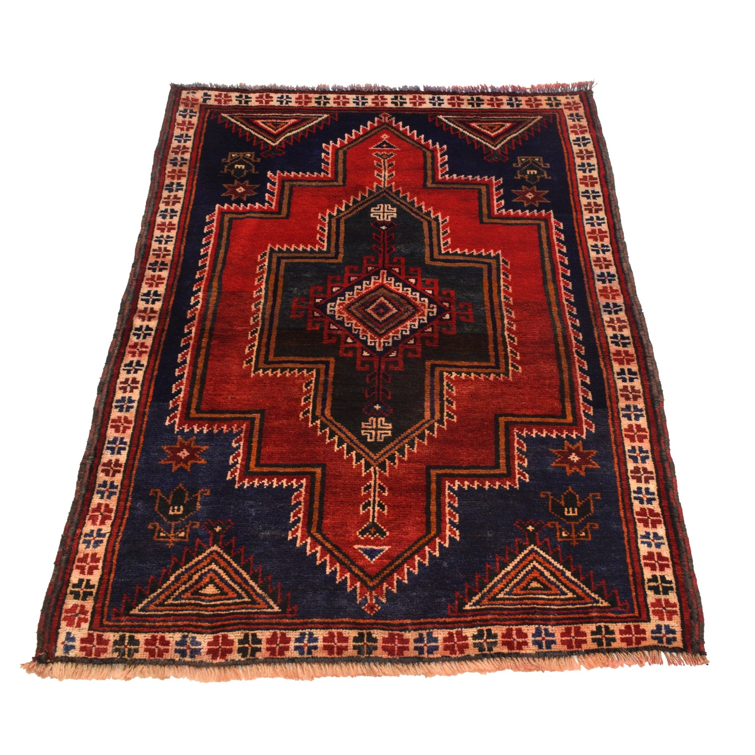 Baluchi Rug Handmade Multi Floral 2x4 ft